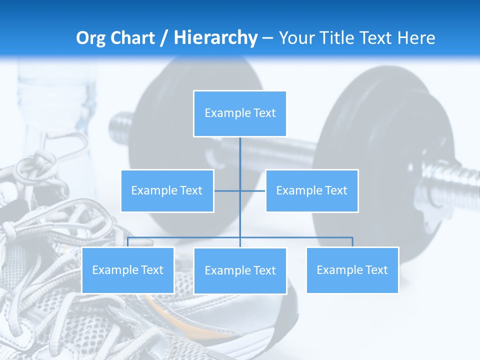 Dumbbells And Sneakers PowerPoint Template