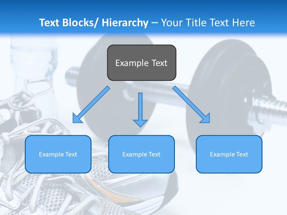 Dumbbells And Sneakers PowerPoint Template