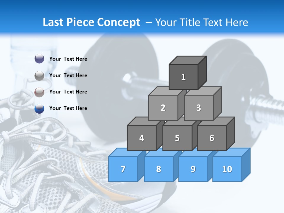Dumbbells And Sneakers PowerPoint Template