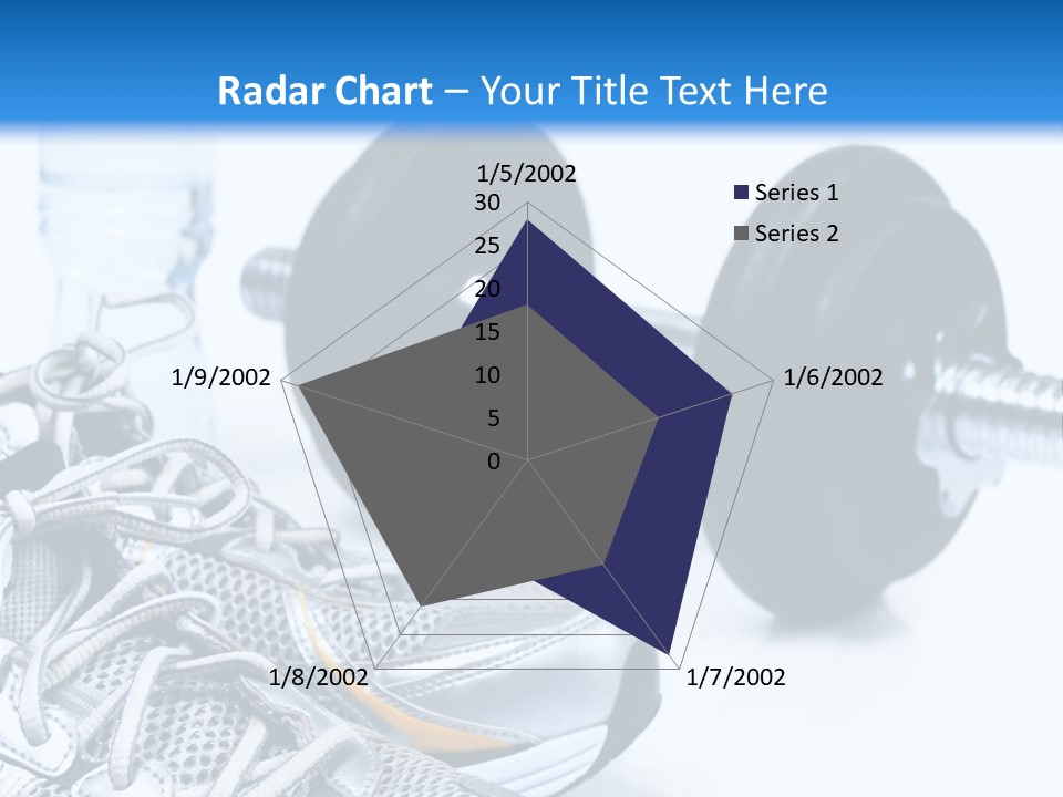 Dumbbells And Sneakers PowerPoint Template