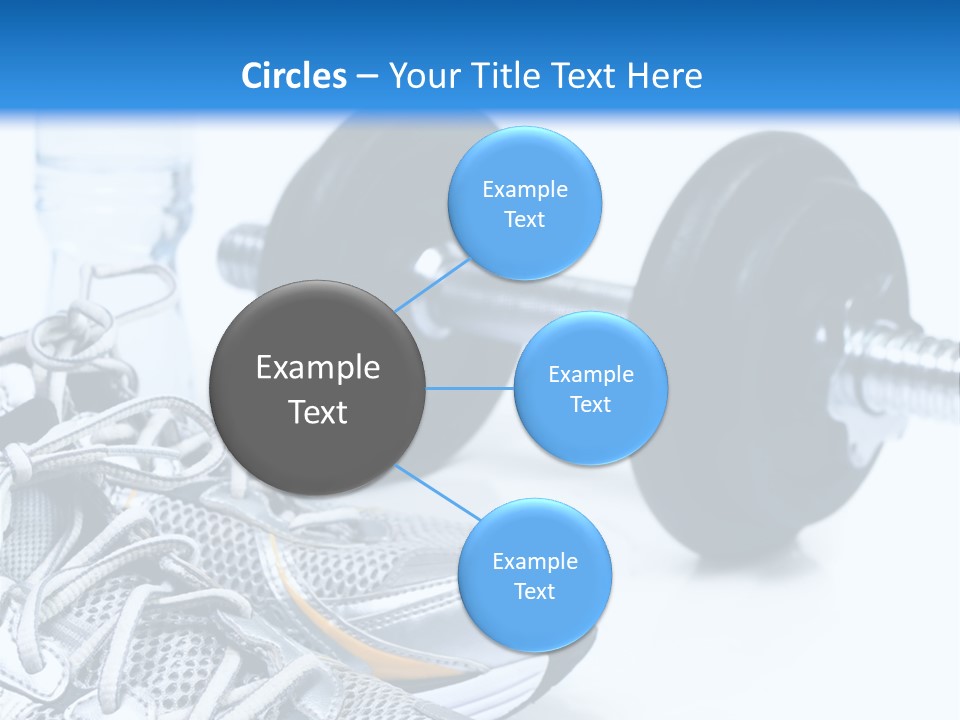 Dumbbells And Sneakers PowerPoint Template