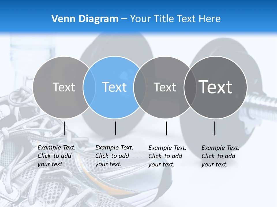 Dumbbells And Sneakers PowerPoint Template