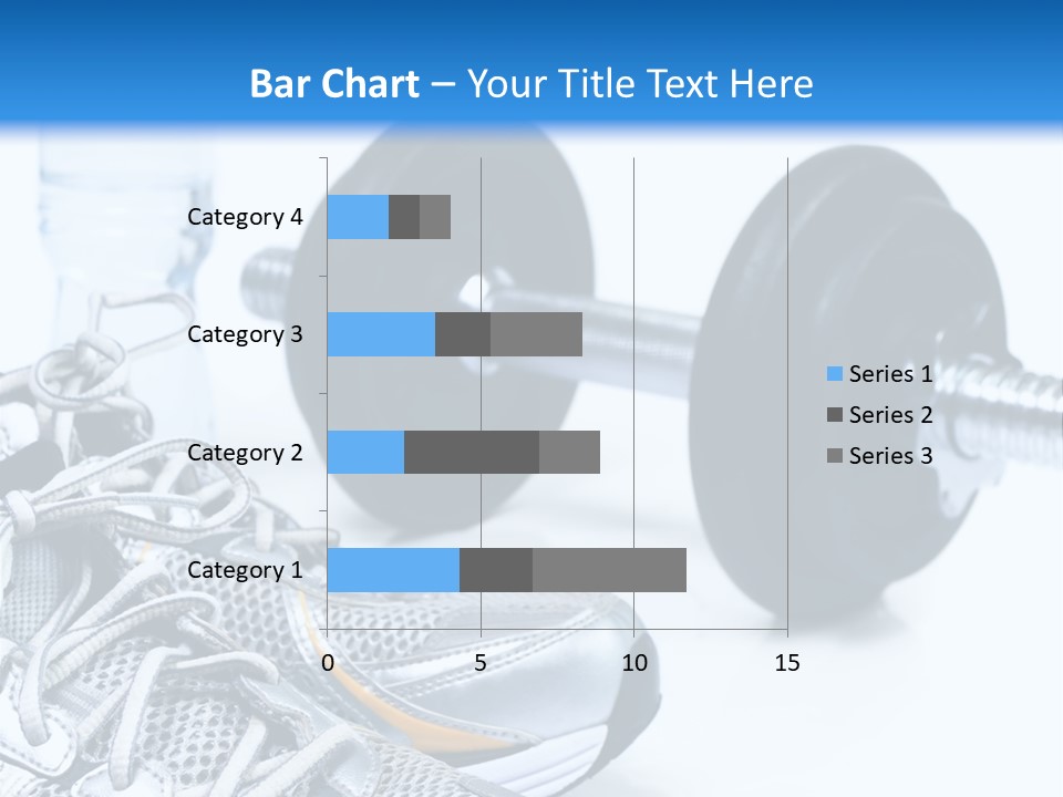 Dumbbells And Sneakers PowerPoint Template