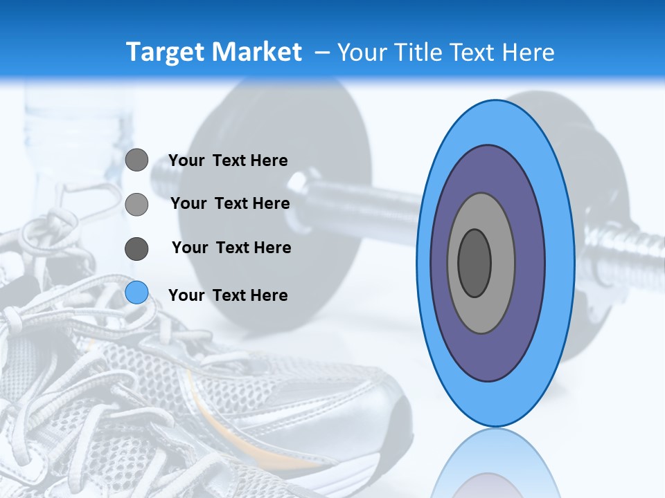 Dumbbells And Sneakers PowerPoint Template