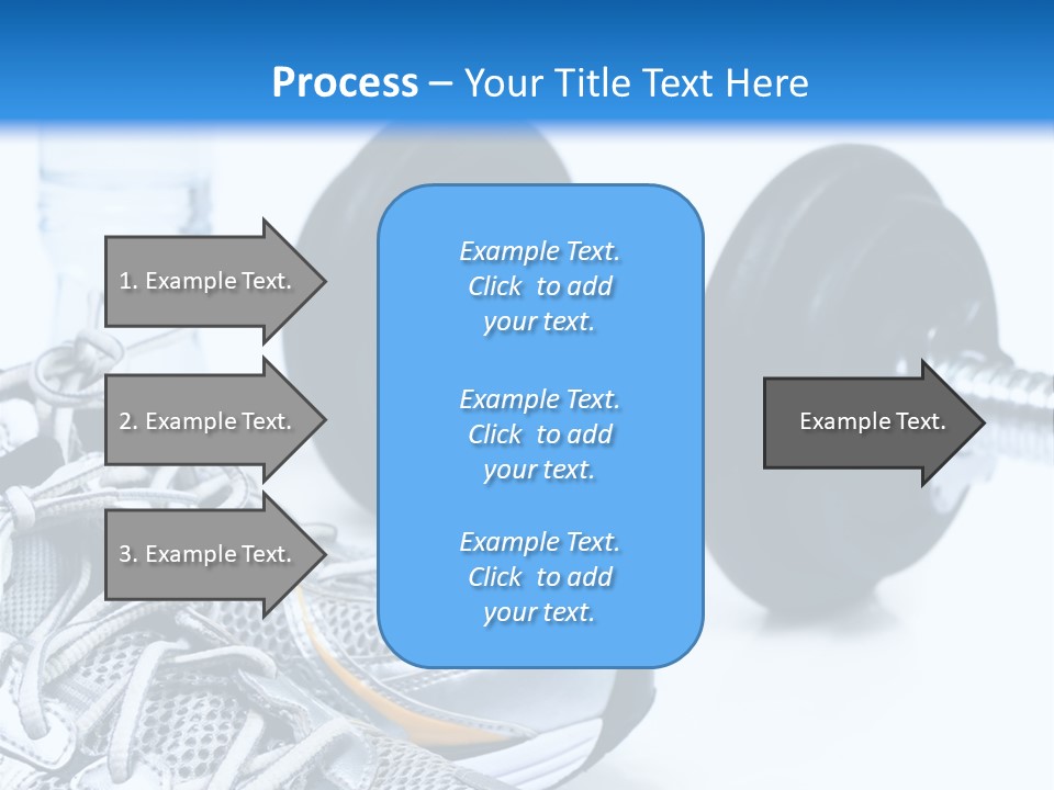 Dumbbells And Sneakers PowerPoint Template