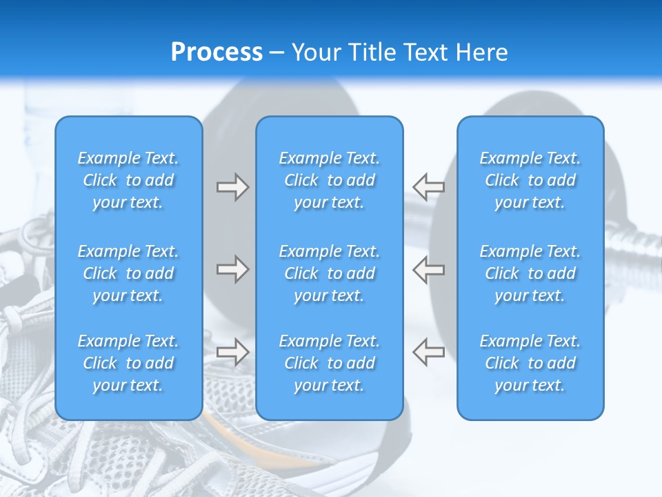 Dumbbells And Sneakers PowerPoint Template