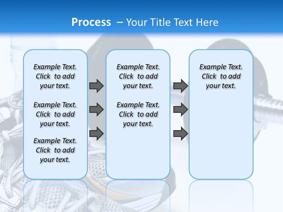 Dumbbells And Sneakers PowerPoint Template