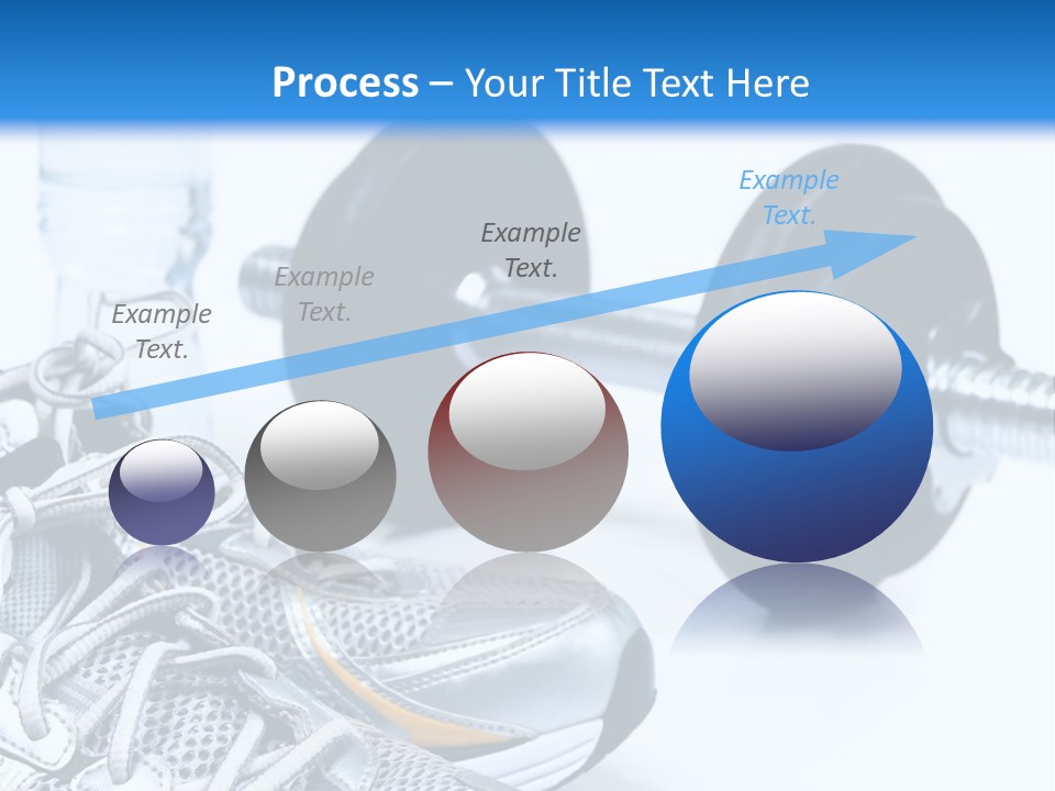 Dumbbells And Sneakers PowerPoint Template