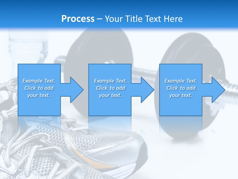 Dumbbells And Sneakers PowerPoint Template