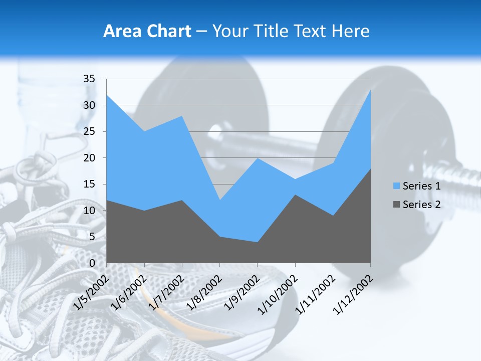 Dumbbells And Sneakers PowerPoint Template