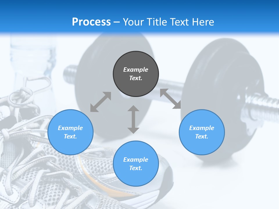 Dumbbells And Sneakers PowerPoint Template