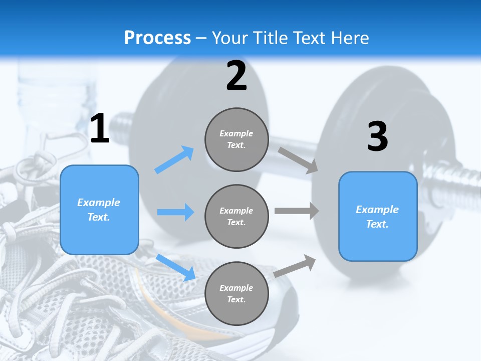 Dumbbells And Sneakers PowerPoint Template