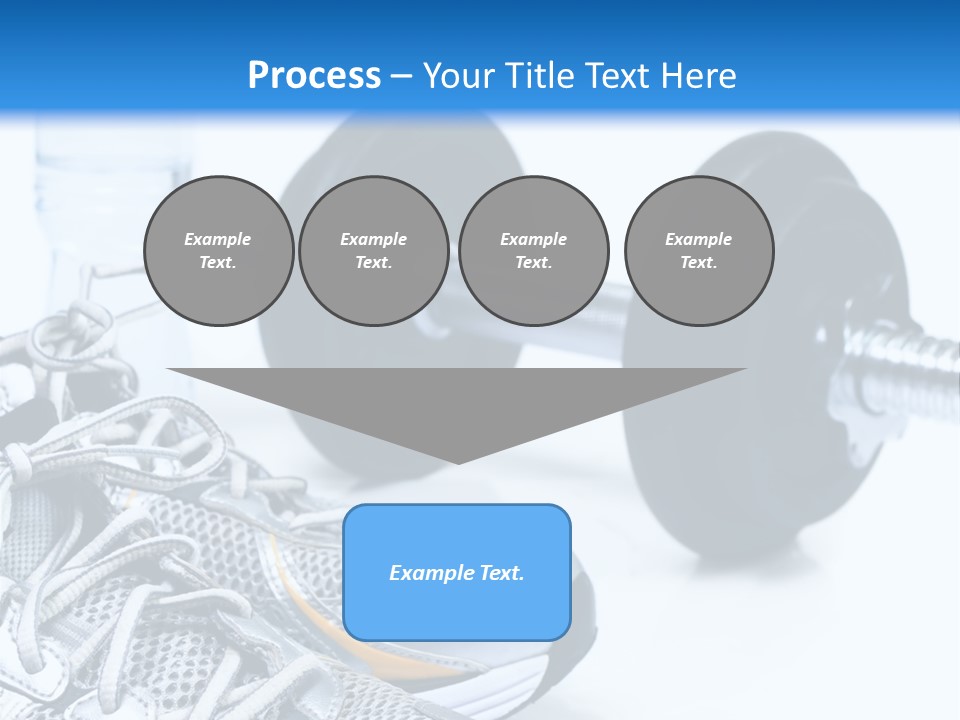 Dumbbells And Sneakers PowerPoint Template