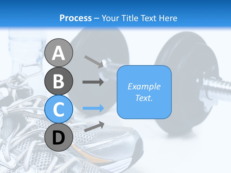 Dumbbells And Sneakers PowerPoint Template