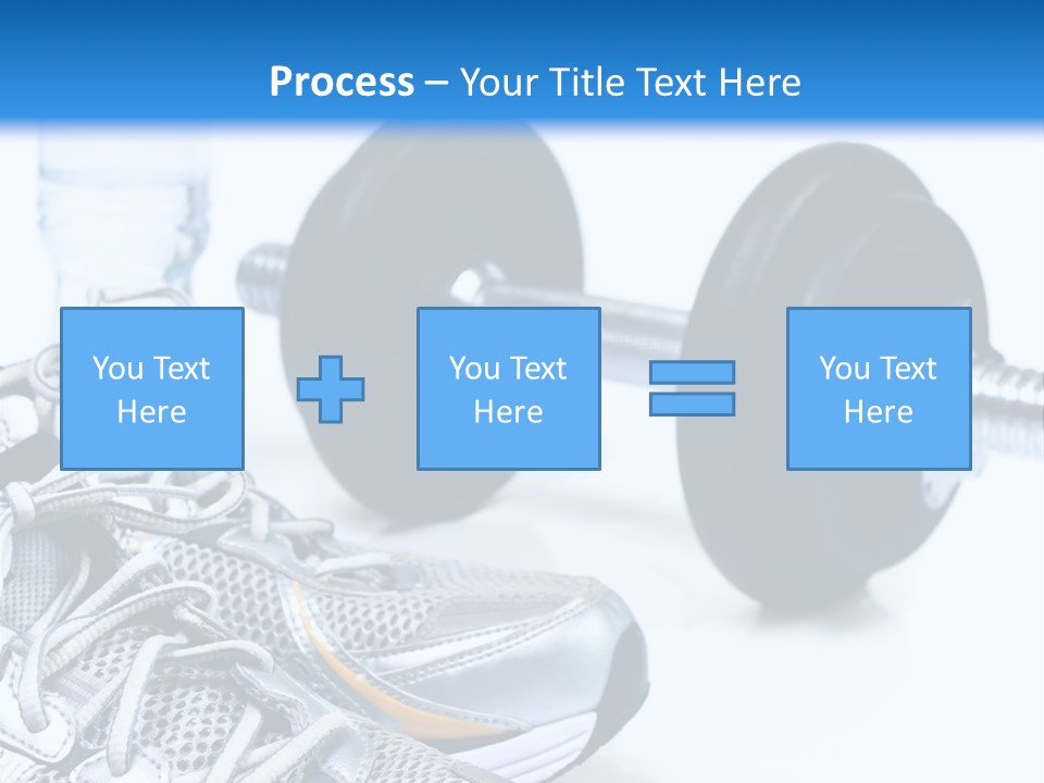 Dumbbells And Sneakers PowerPoint Template