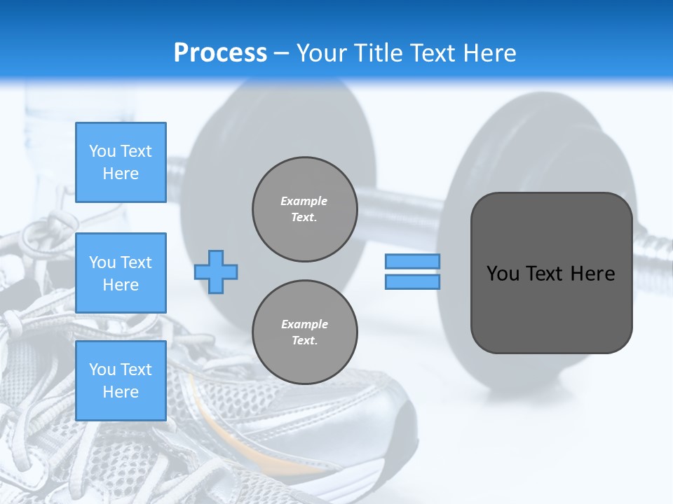 Dumbbells And Sneakers PowerPoint Template