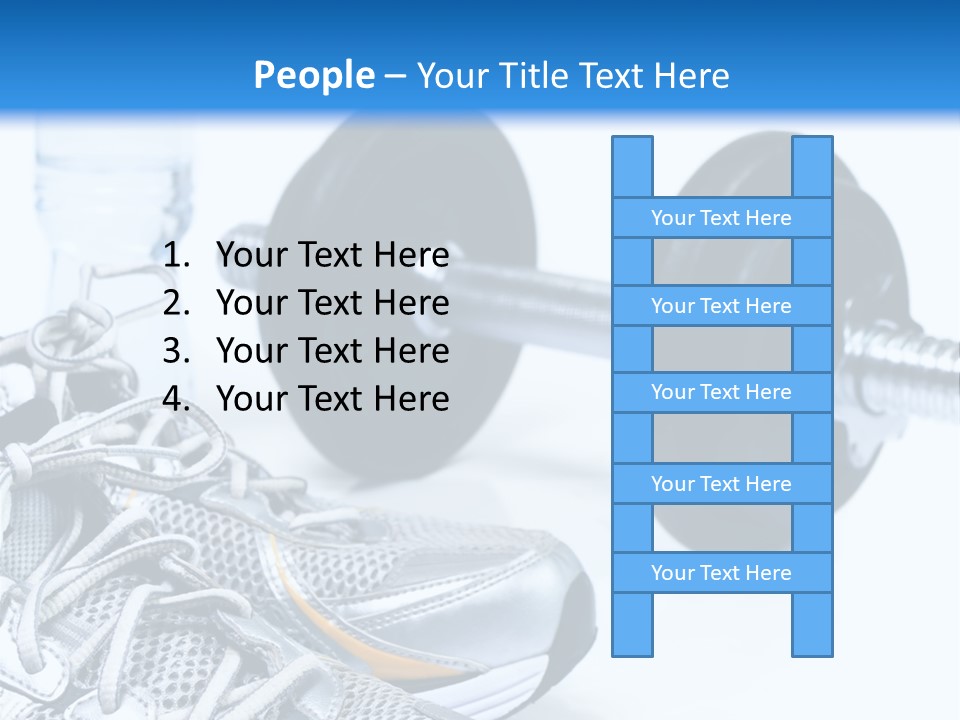 Dumbbells And Sneakers PowerPoint Template