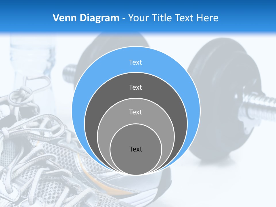 Dumbbells And Sneakers PowerPoint Template