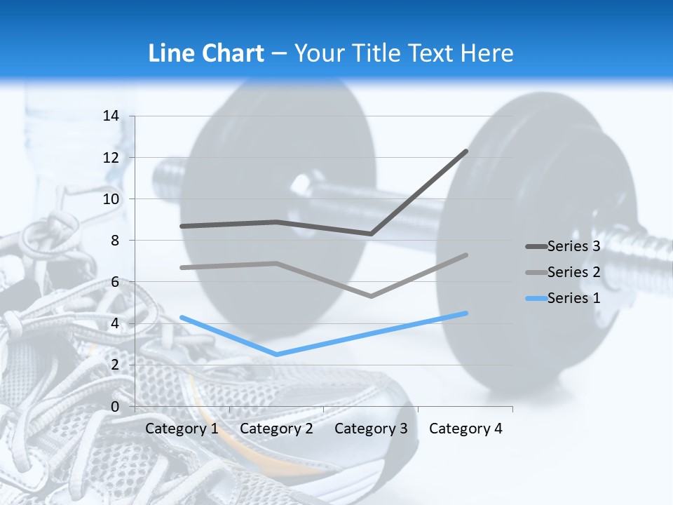 Dumbbells And Sneakers PowerPoint Template