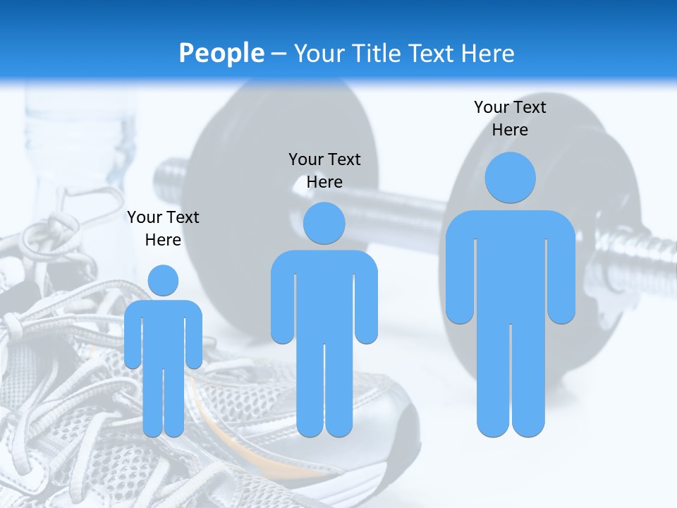 Dumbbells And Sneakers PowerPoint Template