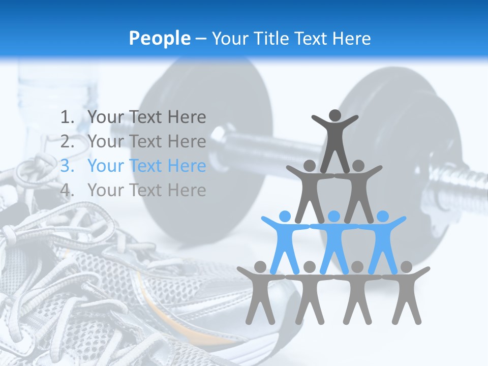 Dumbbells And Sneakers PowerPoint Template