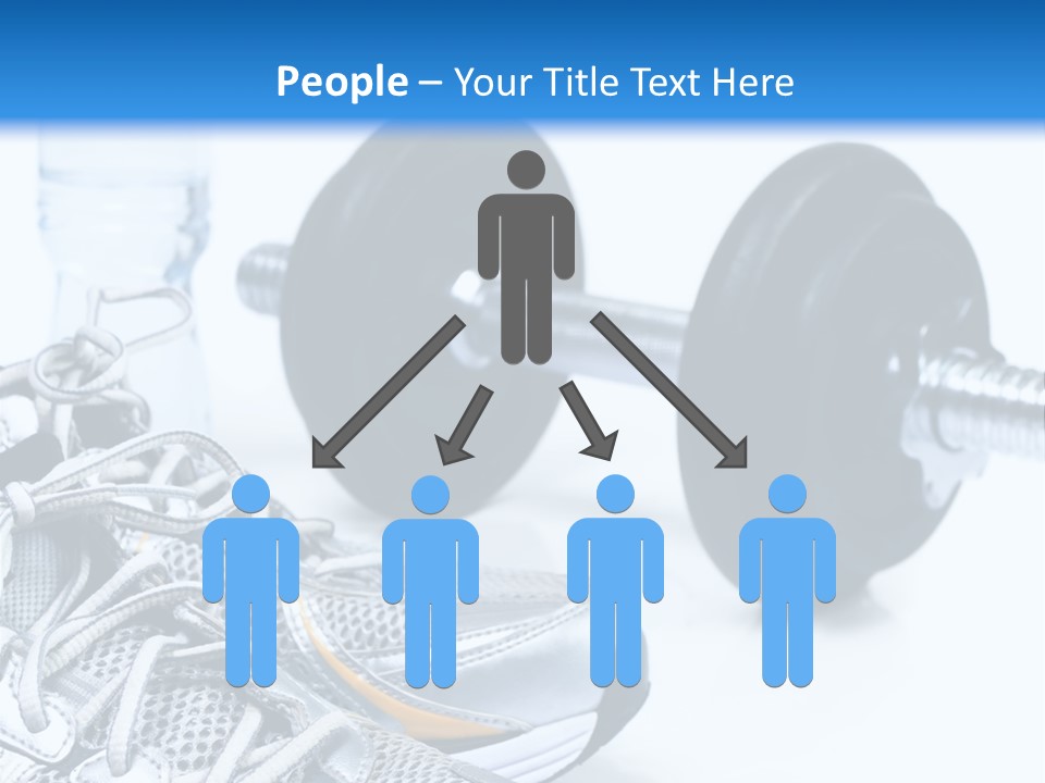 Dumbbells And Sneakers PowerPoint Template