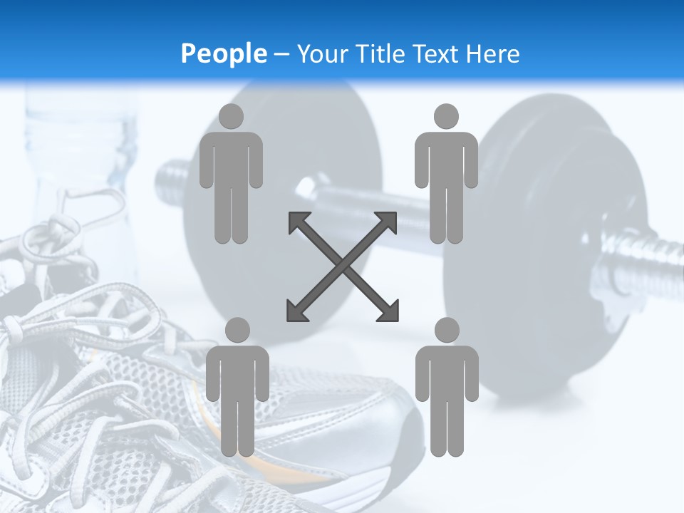 Dumbbells And Sneakers PowerPoint Template