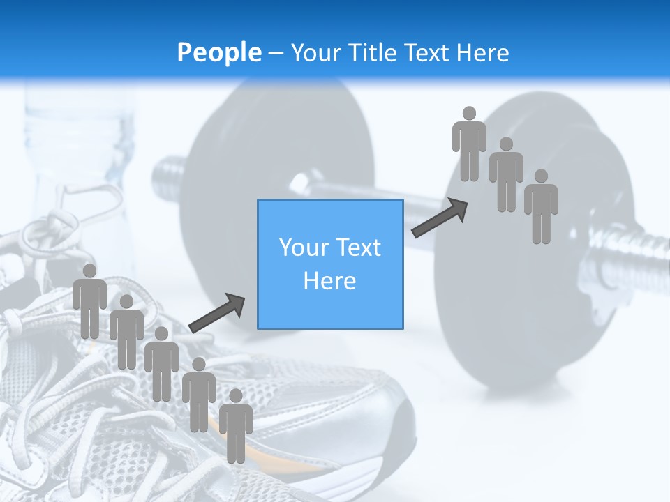 Dumbbells And Sneakers PowerPoint Template