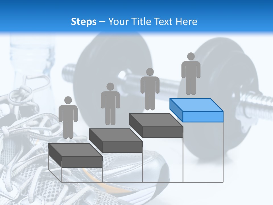 Dumbbells And Sneakers PowerPoint Template