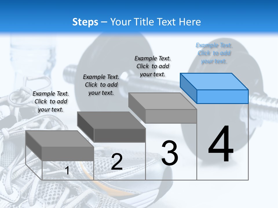 Dumbbells And Sneakers PowerPoint Template