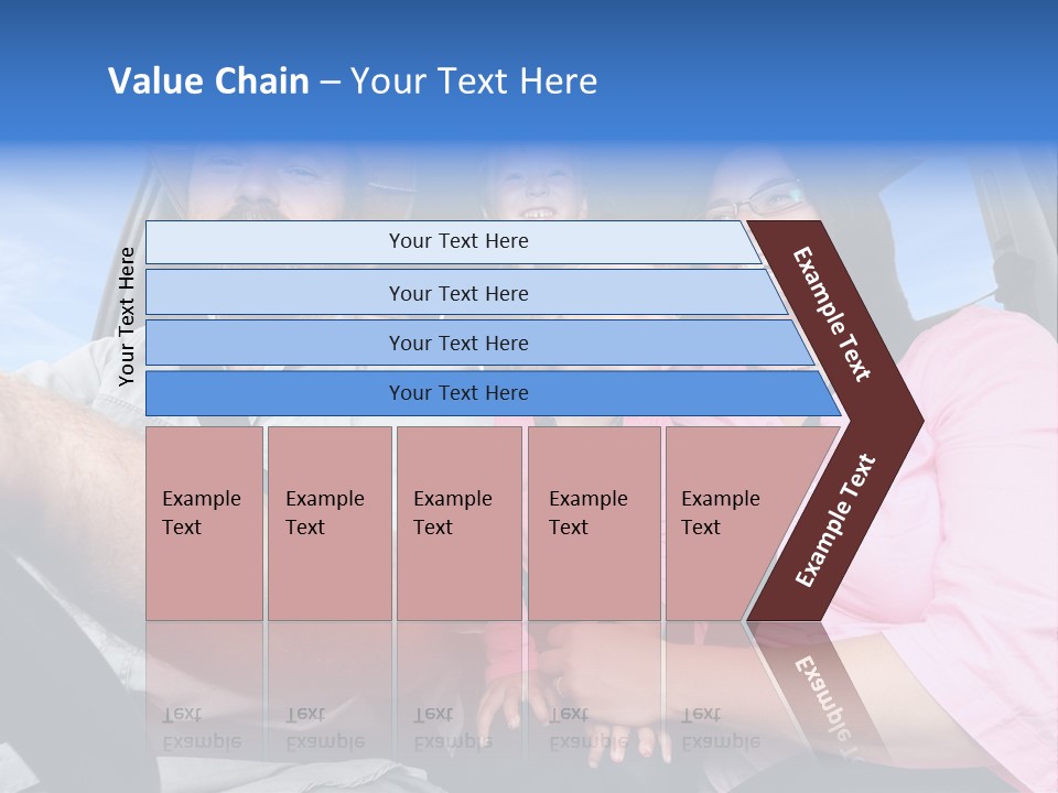 Family In The Car PowerPoint Template