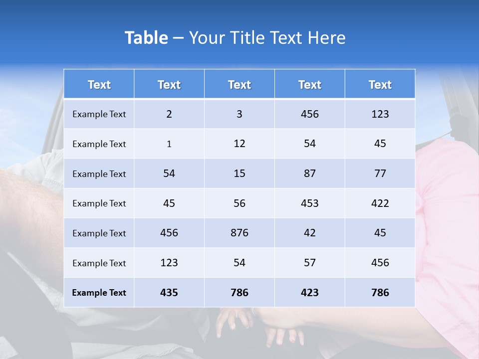 Family In The Car PowerPoint Template