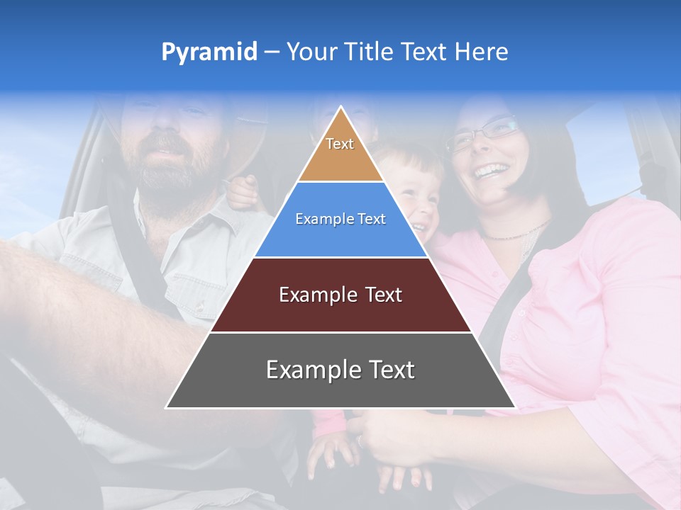 Family In The Car PowerPoint Template