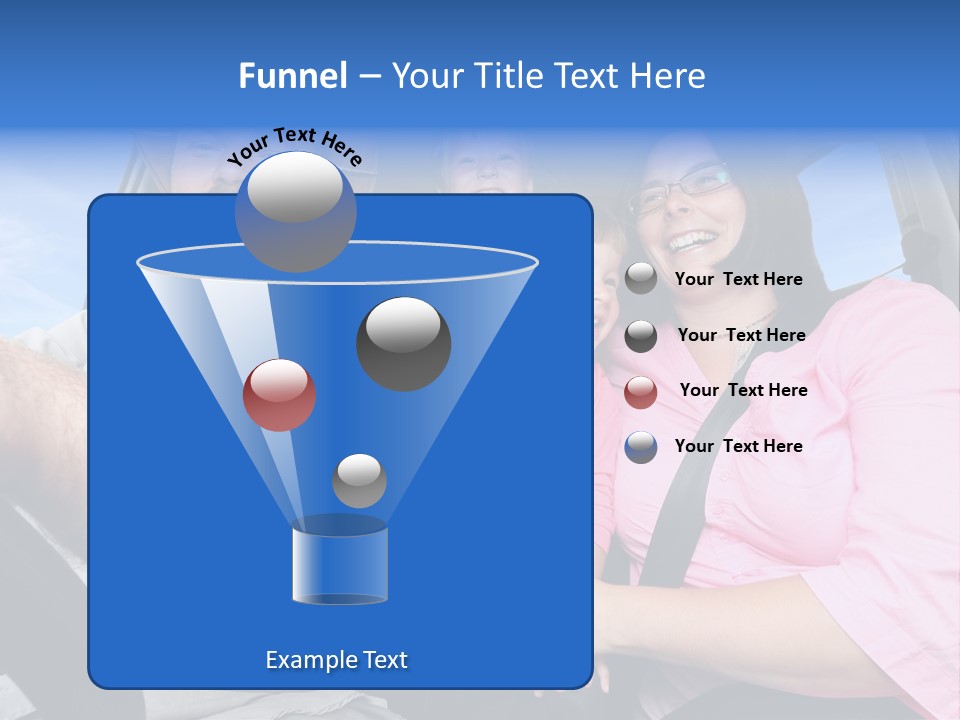 Family In The Car PowerPoint Template