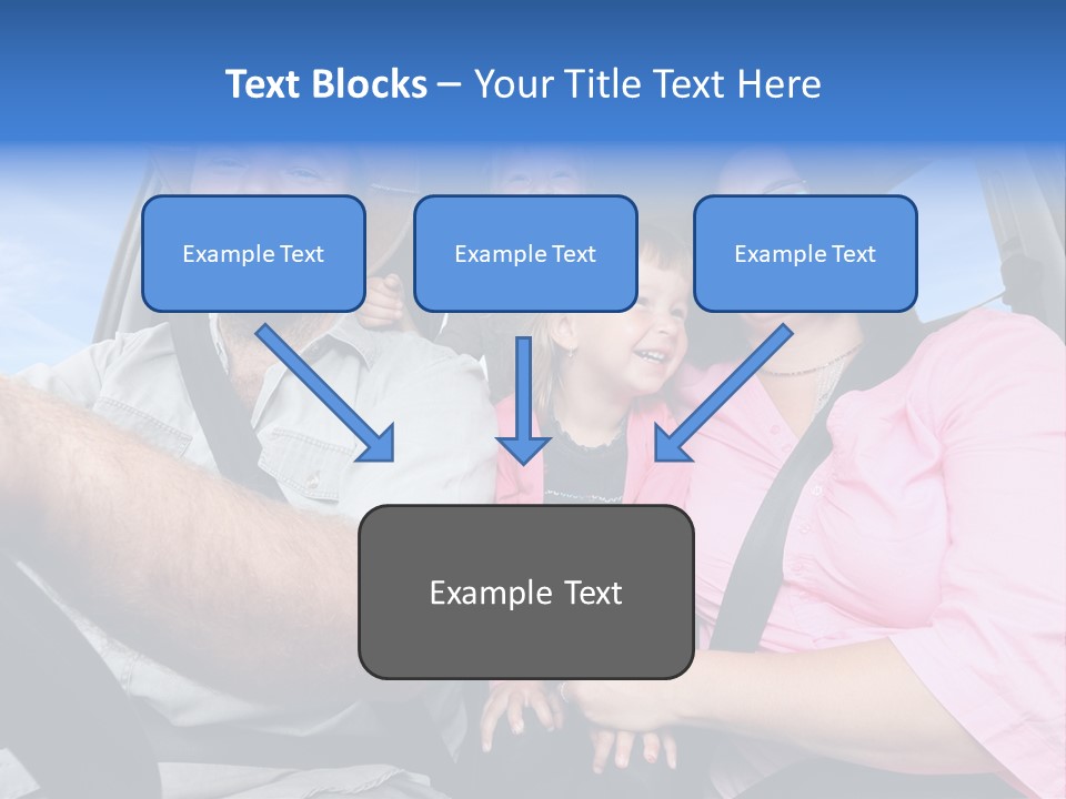 Family In The Car PowerPoint Template