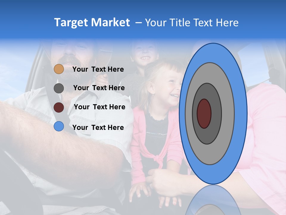 Family In The Car PowerPoint Template