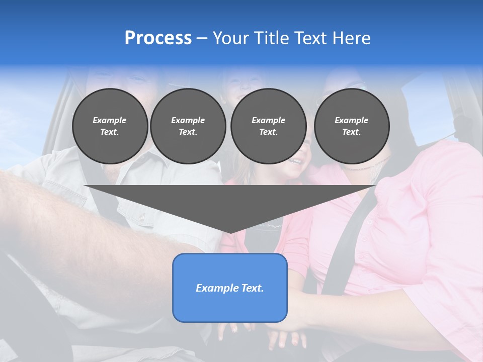 Family In The Car PowerPoint Template