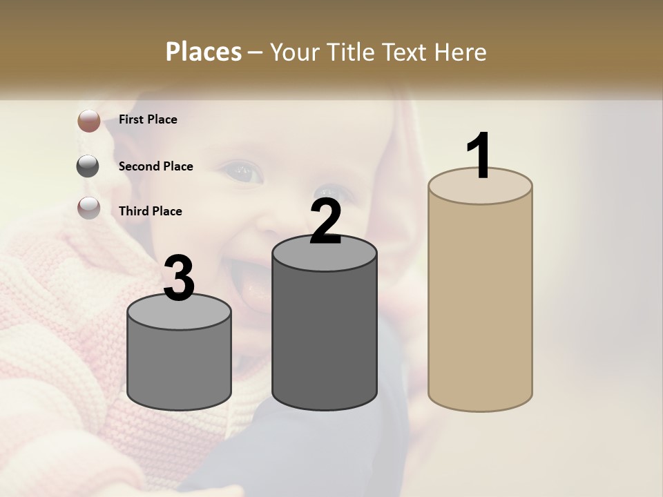 Kid Showing Tongue PowerPoint Template