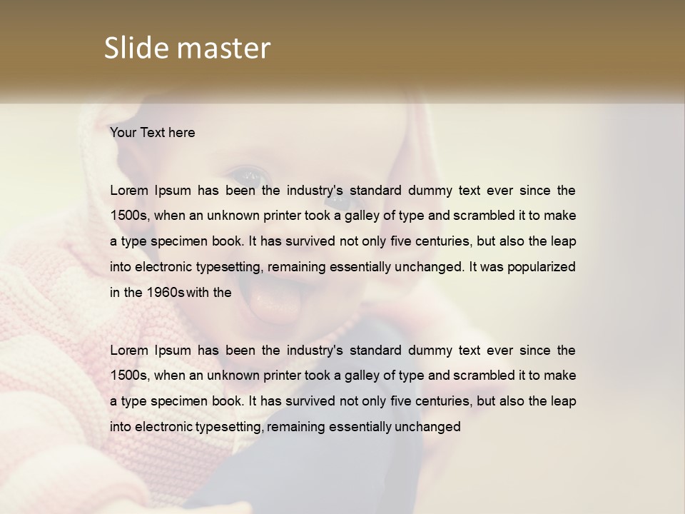 Kid Showing Tongue PowerPoint Template