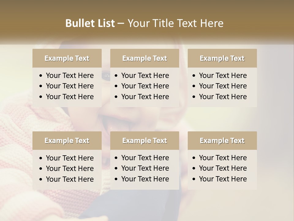 Kid Showing Tongue PowerPoint Template