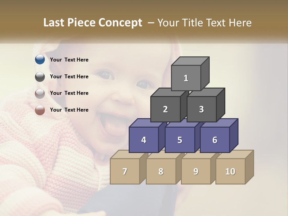 Kid Showing Tongue PowerPoint Template