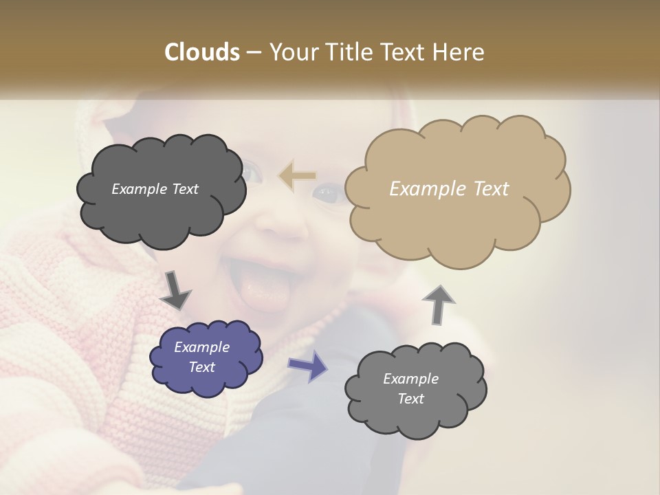 Kid Showing Tongue PowerPoint Template