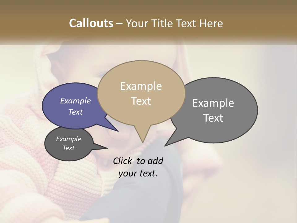 Kid Showing Tongue PowerPoint Template