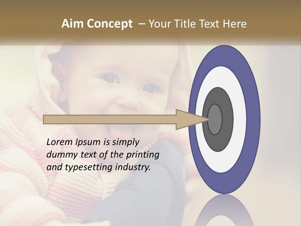 Kid Showing Tongue PowerPoint Template