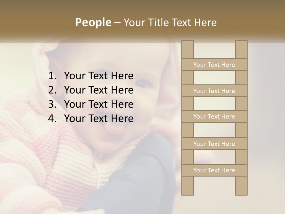 Kid Showing Tongue PowerPoint Template