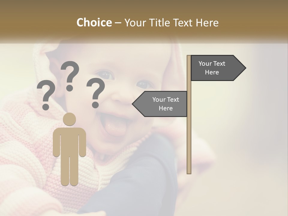 Kid Showing Tongue PowerPoint Template