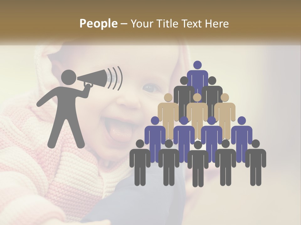 Kid Showing Tongue PowerPoint Template