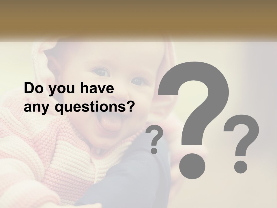 Kid Showing Tongue PowerPoint Template