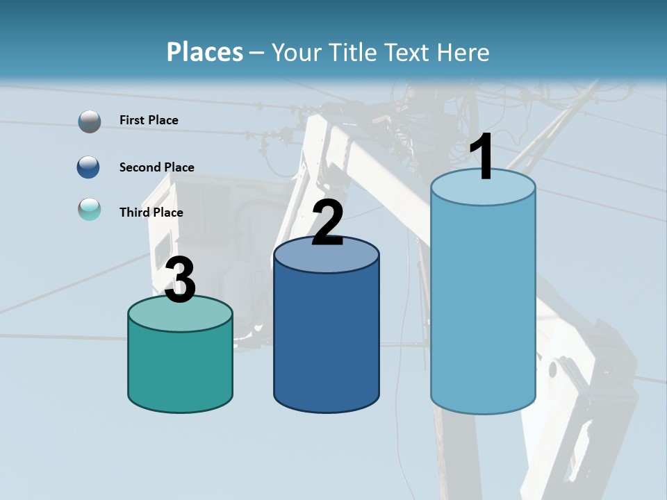 Installing A Transformer On A Pole PowerPoint Template
