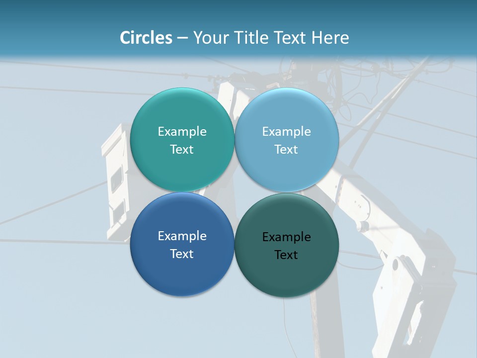 Installing A Transformer On A Pole PowerPoint Template